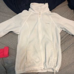 White Columbia zip up fleece!